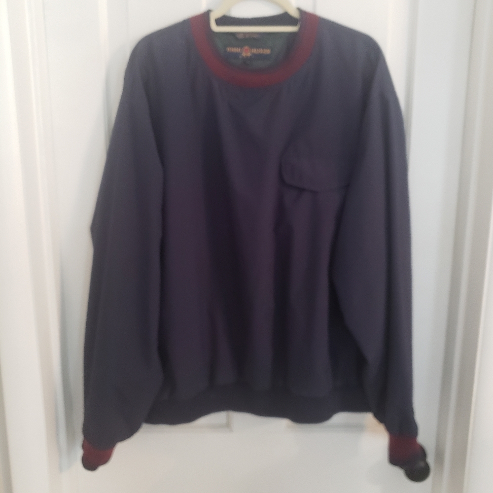 Tommy Hilfiger Golf Mens Pullover Jacket SIZE XL Long Sleeve Lined Logo Blue